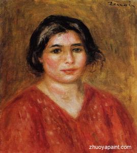 Gabrielle in a Red Blouse