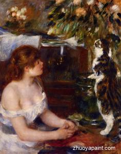 Girl and Cat