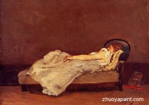 Mette Asleep on a Sova