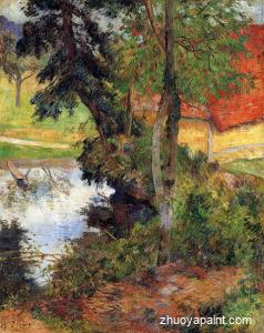 Red Roof by the Water