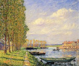 A Canal at St. Mammes