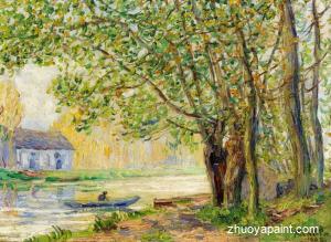 The Effect of Sun on the Banks of the Loing