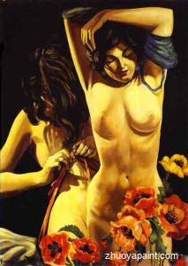 Two Women with Poppies