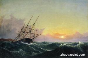 A Storm, Breaking Away, Vessel Slipping Her Cable