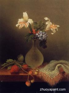 A Vase of Corn Lilies and Heliotrope