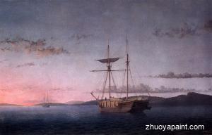 Lumber Schooners at Evening on Penobscot Bay