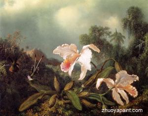 Jungle Orchids and Hummingbirds