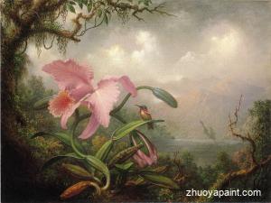 Orchid and Hummingbird