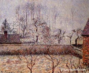Landscape, Frost and Fog, Eragny
