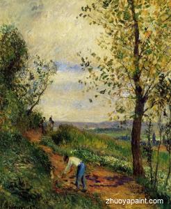 Landscape with a Man Digging