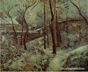 La sente des pouillsux, Pontoise, effet de niege