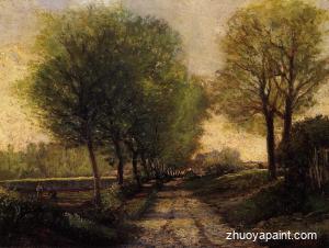 Lane near a Small Town