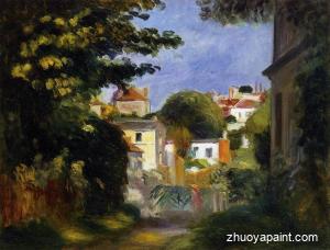 House and Figure among the Trees