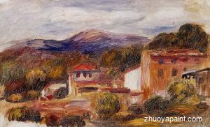 House and Trees with Foothills