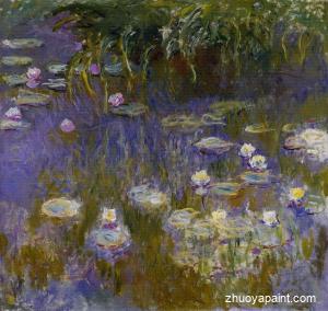 Yellow and Lilac Water-Lilies