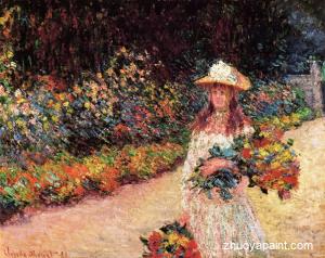 Young Girl in the Garden at Giverny