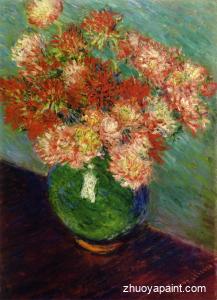 Vase of Chrysanthemums