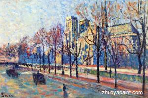 Notre-Dame, View from the Quay Montebello