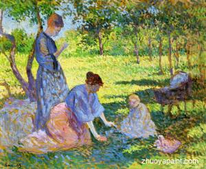 Poissy, Women in a Garden