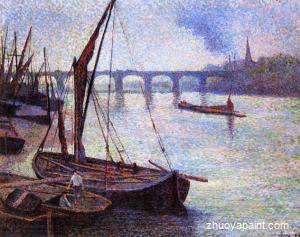 The Thames at London, Vauxhall Bridge