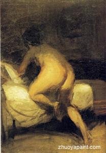 Nude Crawling Into Bed