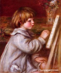 Portrait of Claude Renoir Painting