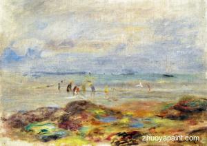 Rocks with Shrimp Fishermen