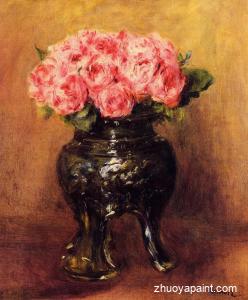 Roses in a China Vase
