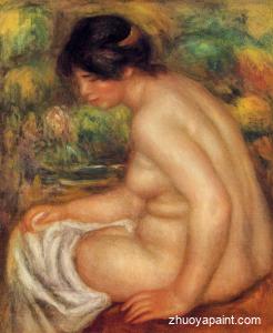 Seated Nude in Profile (also known as Gabrielle)