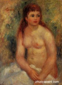 Seated Young Woman, Nude