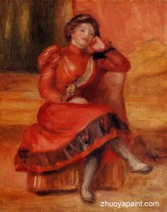 Spanish Dancer in a Red Dress