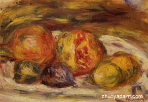 Still Life - Pomegranate, Figs and Apples