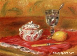 Still LIfe with Glass and Lemon