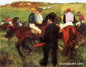 Racehorses at Longchamp