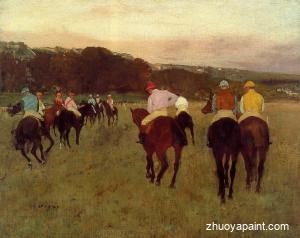 Racehorses at Longchamp