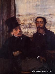 Self Portrait with Evariste de Valernes