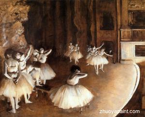 The Ballet Rehearsal on Stage