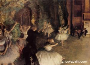 The Rehearsal of the Ballet on Stage