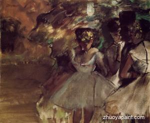 Three Dancers behind the Scenes