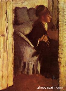 Woman Putting on Her Gloves