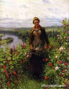 A Maid in Her Garden