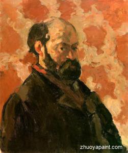 Self Portrait with a Rose Background