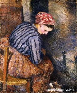 Peasant Woman Warming Herself