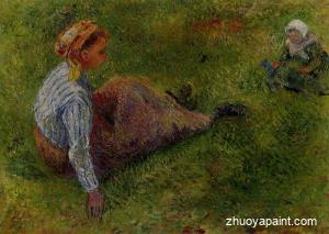 Peasant Sitting with Infant