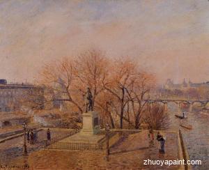 Ponty-Neuf, the Statue of Henri IV, Sunny Weather, Morning