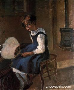 Portrait of Jeanne with a Fan