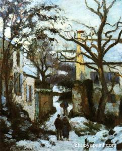 The Road to L&acute;Hermitage in Snow