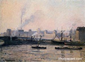 The Pont Boieldieu , Rouen- Fog