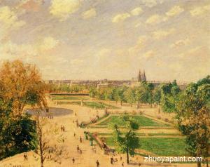 The Tuilleries Gardens-Morning, Spring, Sun