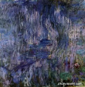 Water-Lilies, Reflection of a Weeping Willow